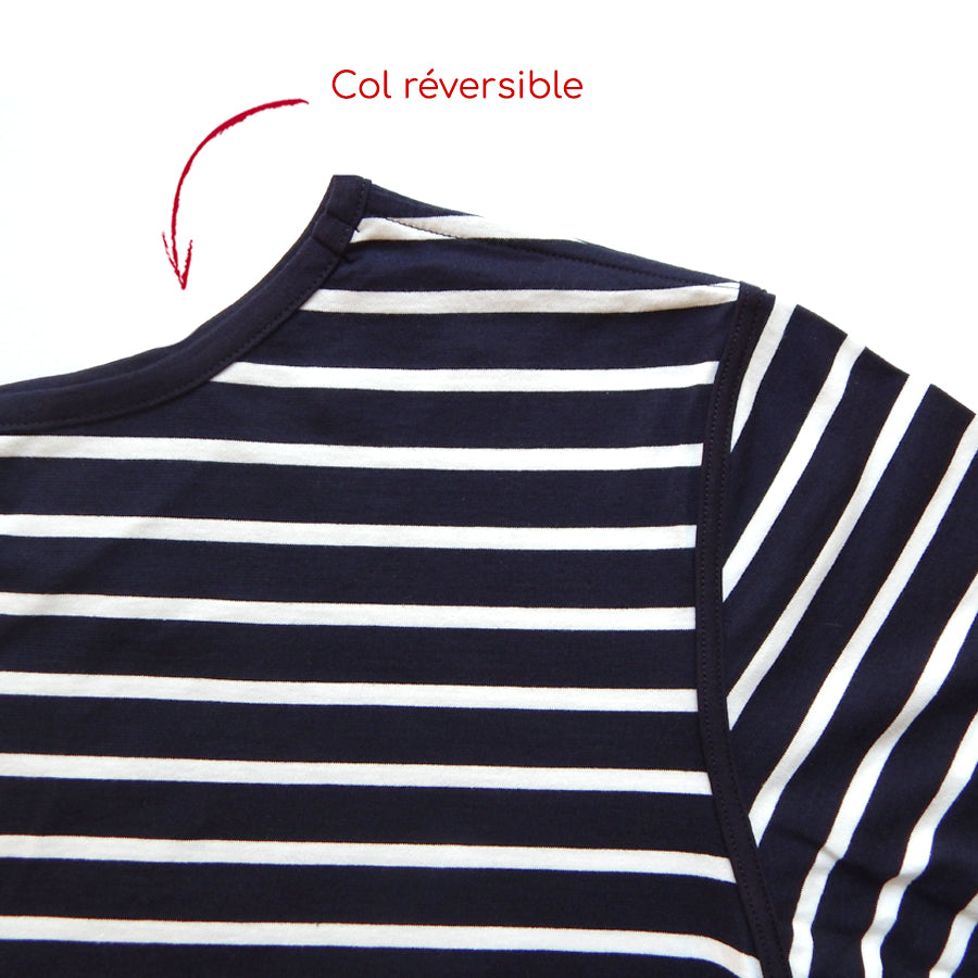 Breton shirt Adults Mixed Long Sleeves REVERSIBLE TO THE SPOTLIGHT